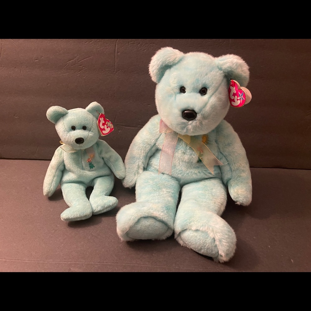 Ty Beanie Babies Ariel one big and one small